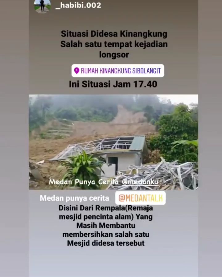 Longsor sibolangit 

Medan Punya Cerita dikirim oleh kawanmedanku Silakan tag mention @medanku distory lengkap dengan penjelasan dan lokasi kejadian untuk dishare