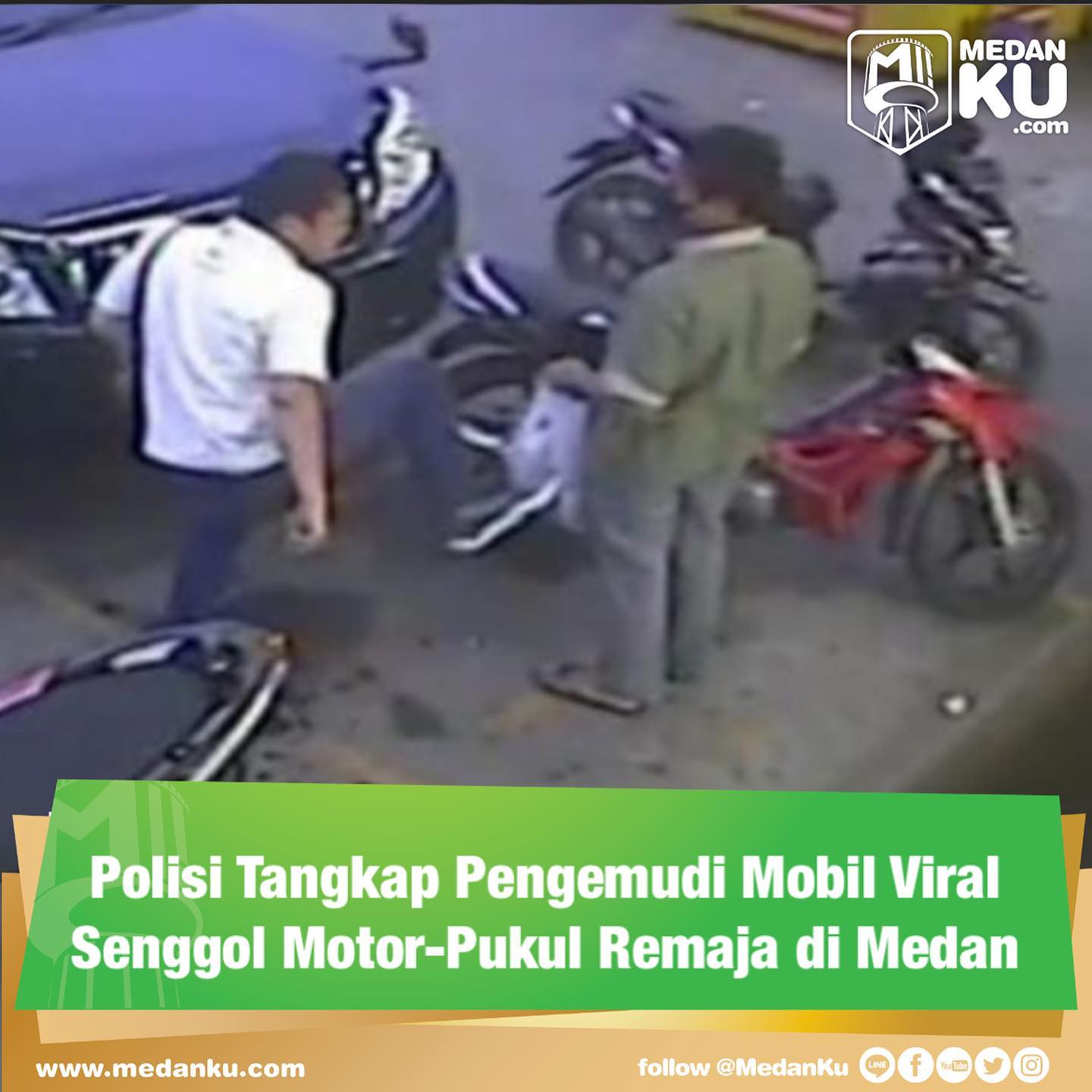 Polisi Tangkap Pengemudi Mobil Viral Senggol Motor-Pukul Remaja di Medan

Pria berinisial HSM diduga melakukan pemukulan terhadap remaja di Medan, Sumatera Utara, ditetapkan sebagai tersangka. Polisi pun telah menangkap pria tersebut.
"Iya sudah diamankan," kata Kabid Humas Polda Sumut Kombes Hadi Wahyudi dimintai konfirmasi, Jumat (24/12/2021).

Hadi belum menjelaskan secara detail kronologi penangkapan pria itu. Hadi mengaku saat ini petugas sedang memeriksa pria itu.

"Sedang dilakukan pemeriksaan penyidik Polrestabes Medan," sebut Hadi.

Korban membuat laporan ke Polrestabes Medan. Polisi melakukan pemeriksaan terhadap empat orang saksi atas peristiwa itu. Polisi pun menetapkan pengemudi mobil tersebut menjadi tersangka.

Sumber: detik